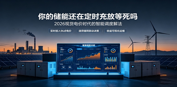 固定峰谷死了！2026现货电价时代，你的储能还在“定时充放”等死吗？